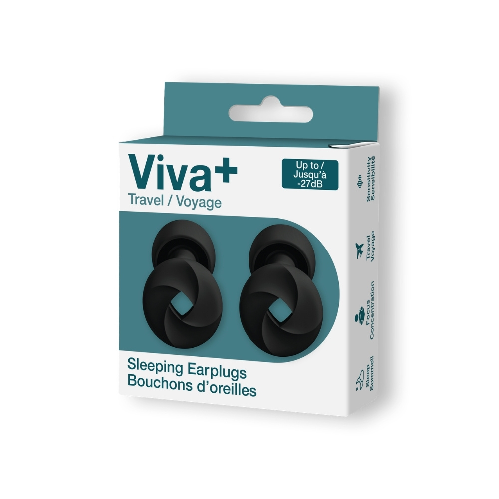Image Ensemble de 4 bouchons d’oreilles pour le sommeil en silicone avec boîtier